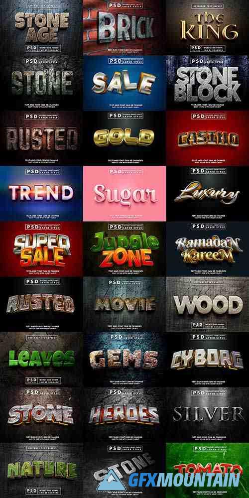 Realistic Text Effect Bundle