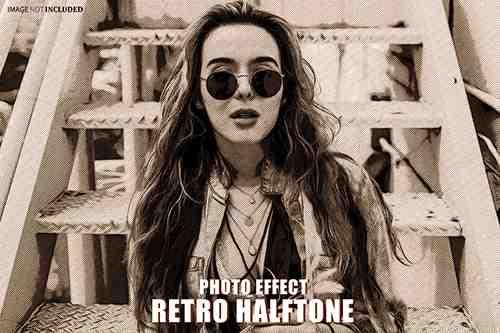 Retro Halftone Photo Effect 2