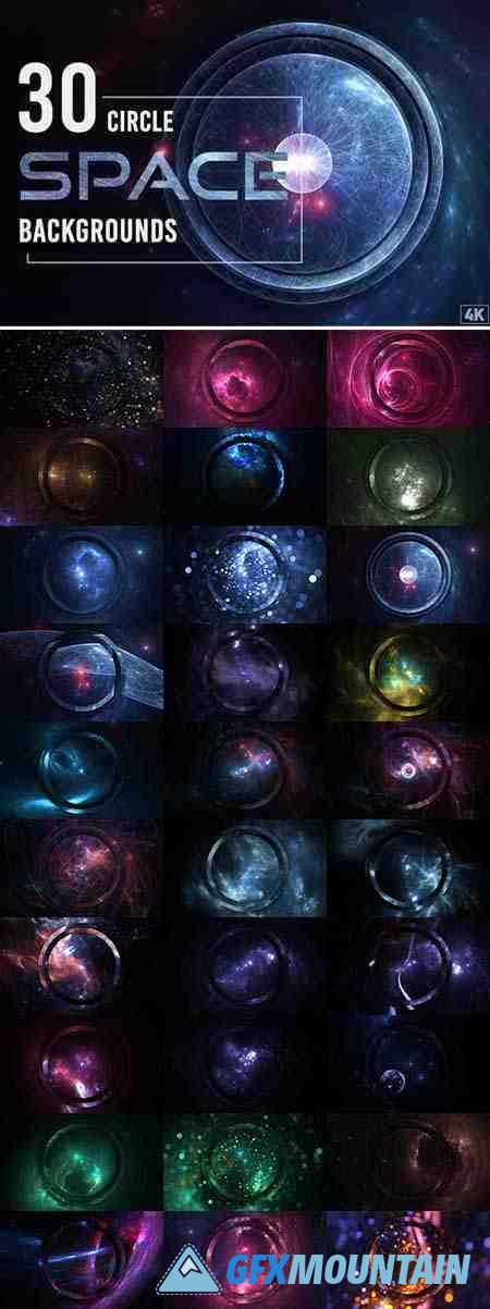 30 Abstract Circle Space Backgrounds