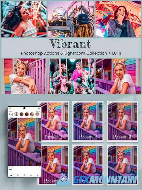 Vibrant Preset Photoshop Actions - 7122792