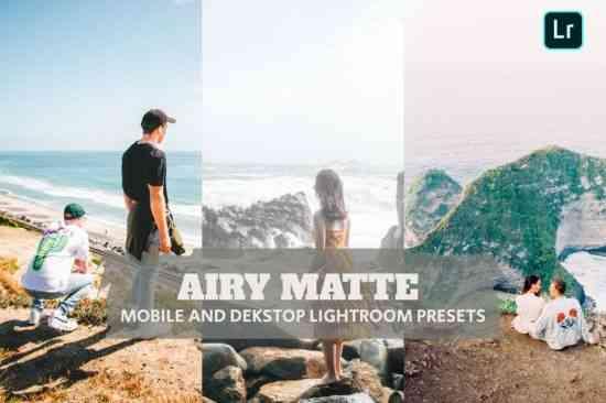 Airy Matte Lightroom Presets Dekstop and Mobile