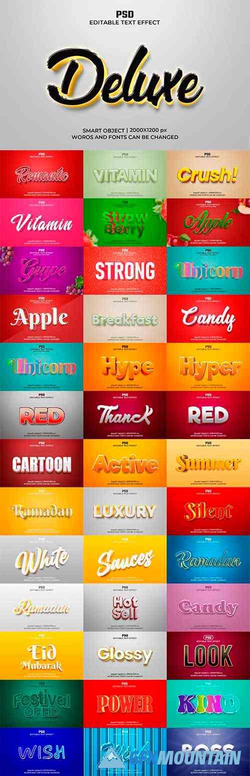 40 Editable 3D Text Effects Pack - 37062009