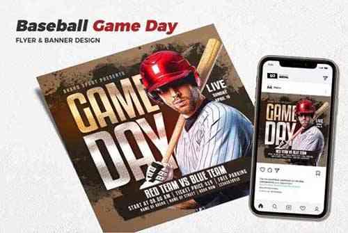 Baseball Game Day Social Media Promotion