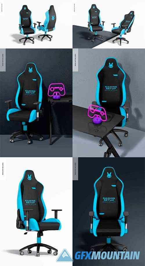 Gaming chairs mockup