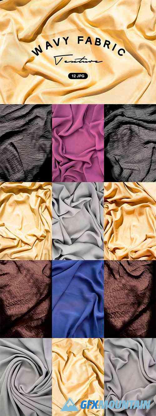 Wavy Fabric Texture Background - 6098943