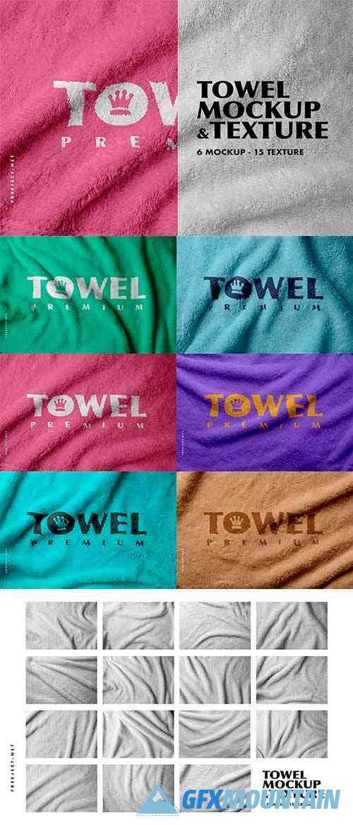 Towel Mockup & Texture Template