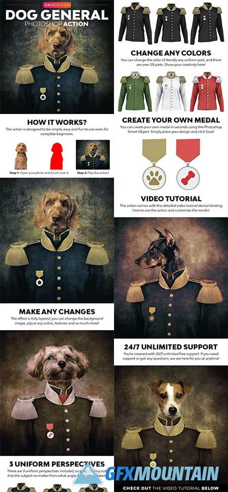 Dog General Photoshop Action - 37233493