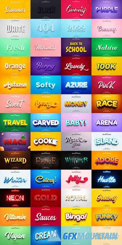 3D Photoshop Text Effects Pack - 37458750