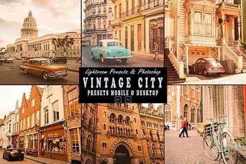 Vintage City Action Photoshop & Lightrom Presets