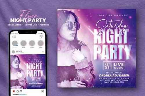 Karen - Night Party Flyer
