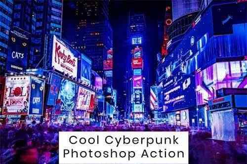 Cool Cyberpunk Photoshop Action