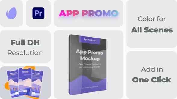 App Promo Mockup Mogrt - 37626674