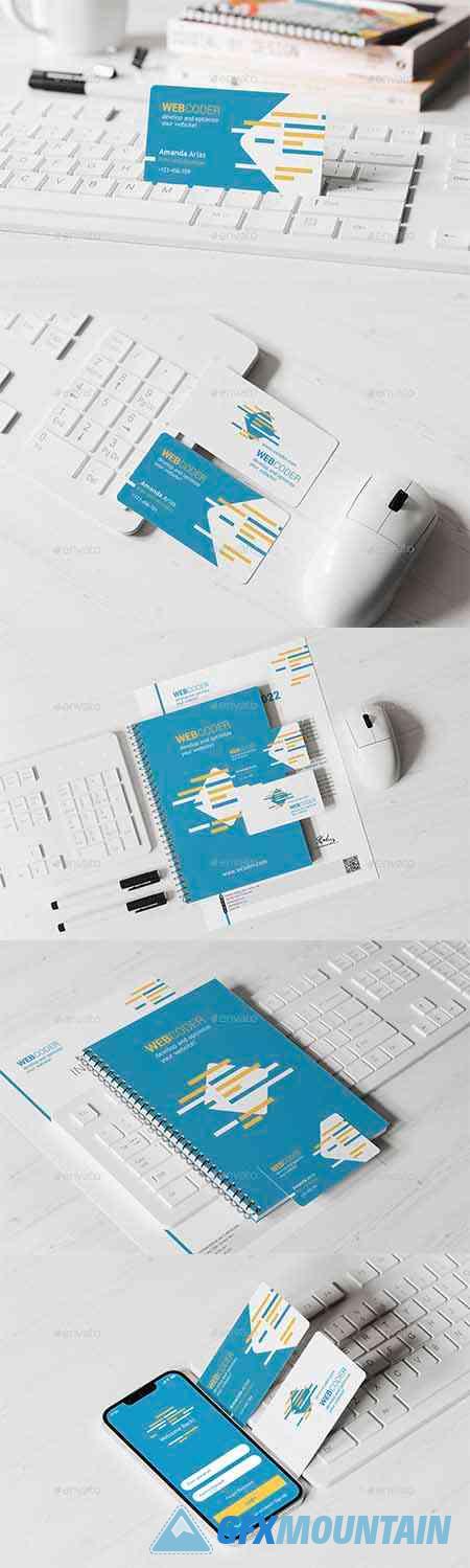 Branded Items In The Workplace Mockup 37819301