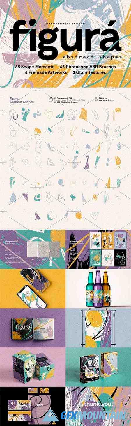 Figura: 75 Abstract Shapes + Brushes - 5084383