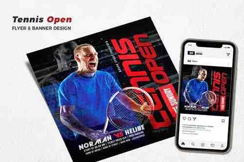 Tennis Open Social Media Promotion