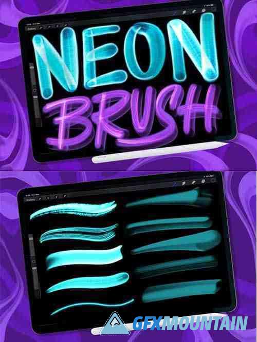 Neon Light Brush Procreate