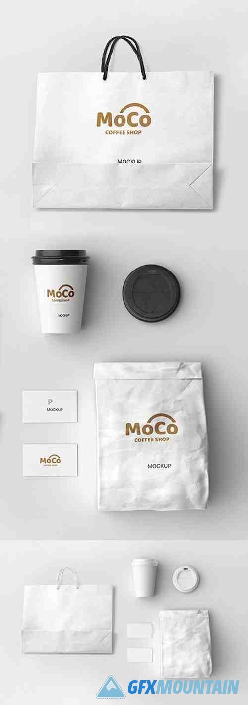 Coffee Shop Branding PSD Mockup Template