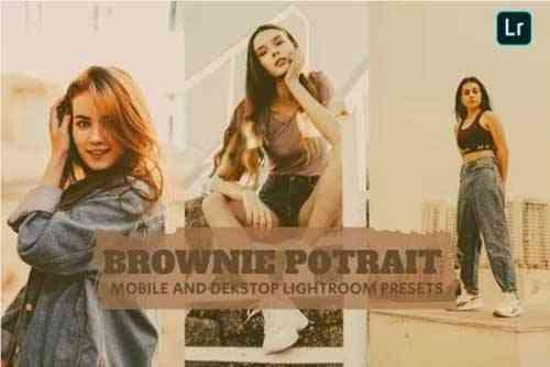 Brownie Potrait Lightroom Presets Dekstop Mobile