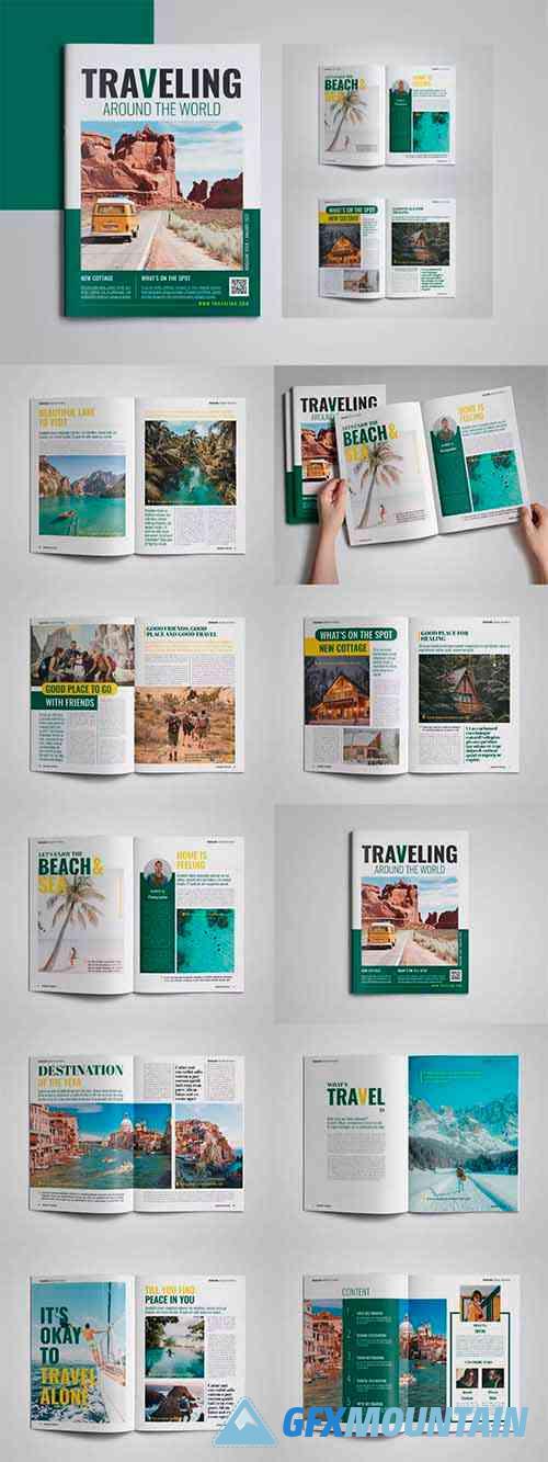 Traveling Magazine Template