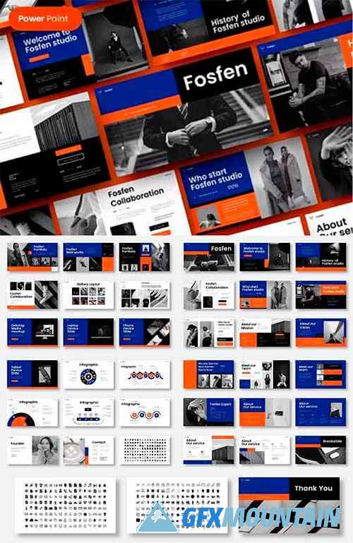 Fosfen - Business Powerpoint, Keynote and Google Slides Template