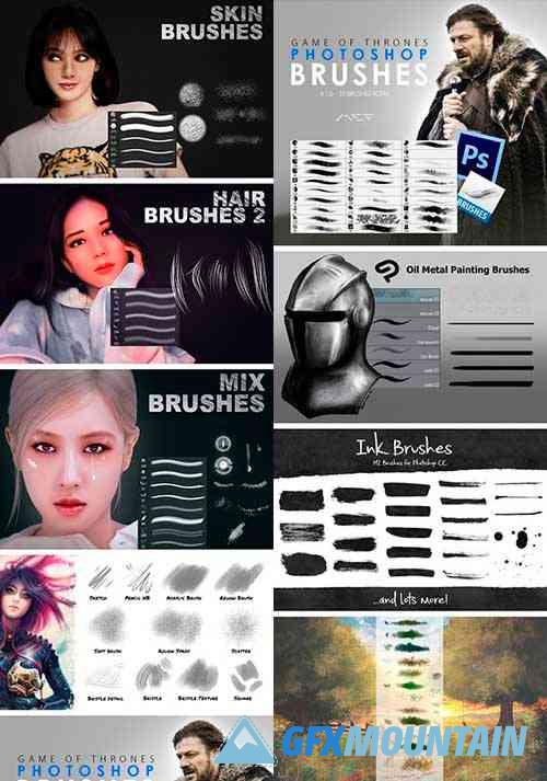 8 Awesome Painting Brushes Packs for Photoshop & Clip Studio Paint