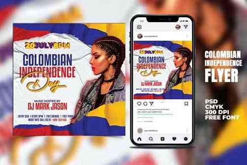 Colombian Independence Day Flyer