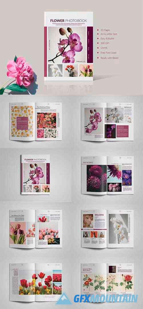 Flower Photobook Template