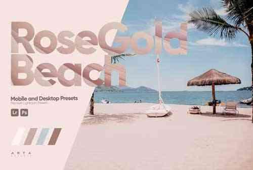 Rose Gold Beach Presets for Lightroom
