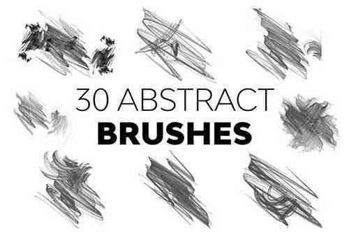 Abstract Brush Strokes Brushes