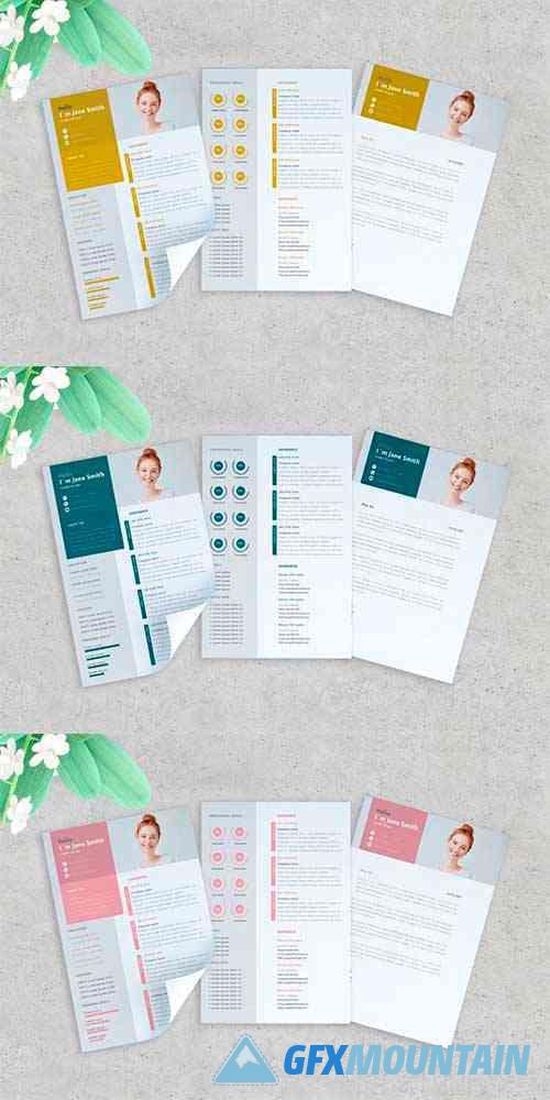 Colorful Resume and Cover Letter