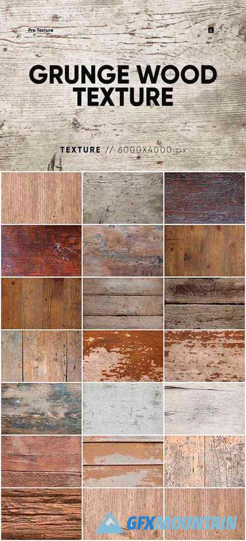 20 Grunge Wood Texture HQ - 7371512