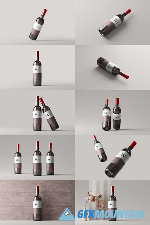 Wine Bottle Mockup - 7381400