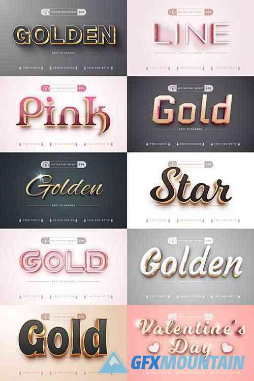 10 Gold Editable Text Effects - 7385662