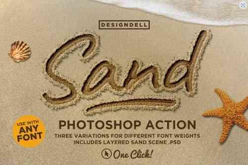 Sand Type Photoshop Action