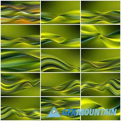 Abstract Bright Green Backgrounds