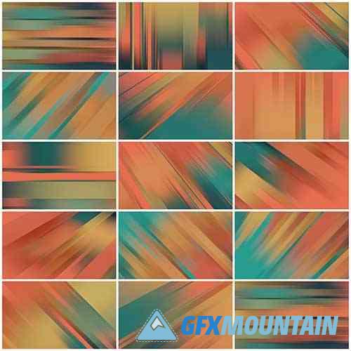 Abstract Motion Backgrounds-Retro Colors