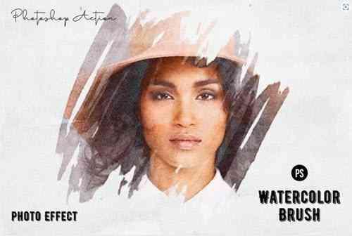 Watercolor Brush Photoshop Action