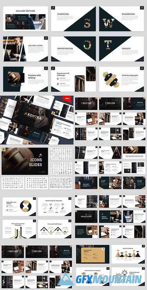Kontra - Attourney & Lawyer Powerpoint Template