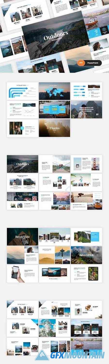 Outdoors - Travel Agency PowerPoint Template