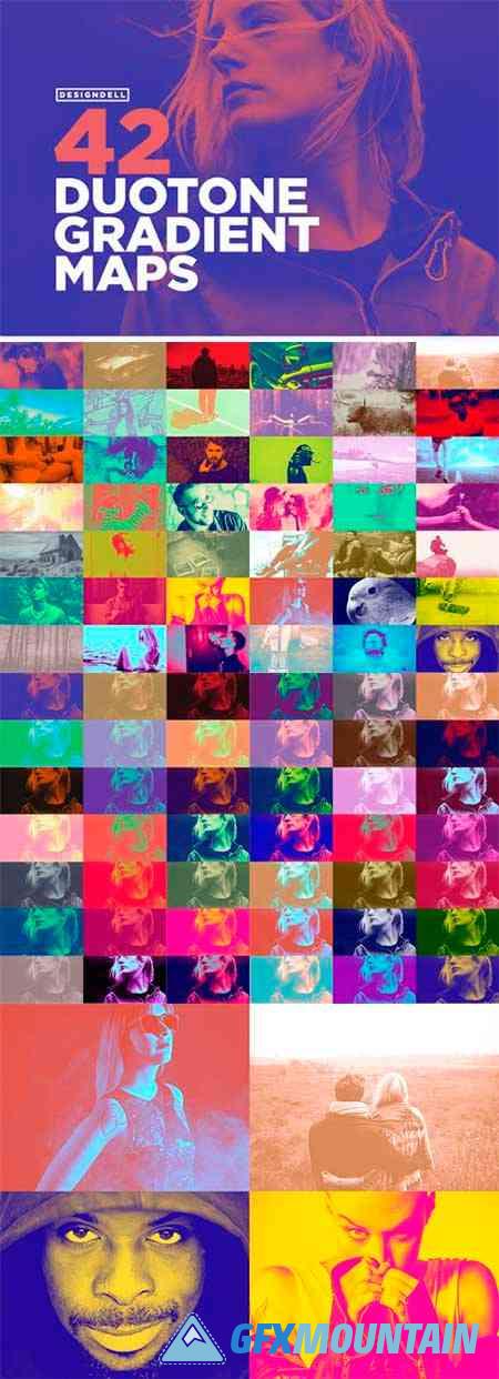 42 Duotone Effect Gradient Maps - 2017069