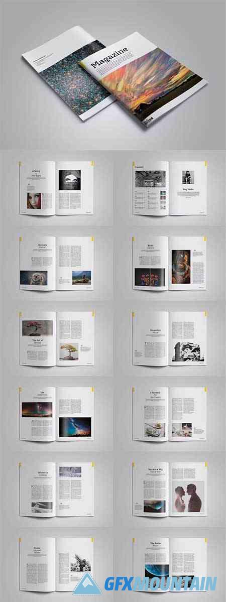 Magazine Template Free Download Graphics Fonts Vectors Print 