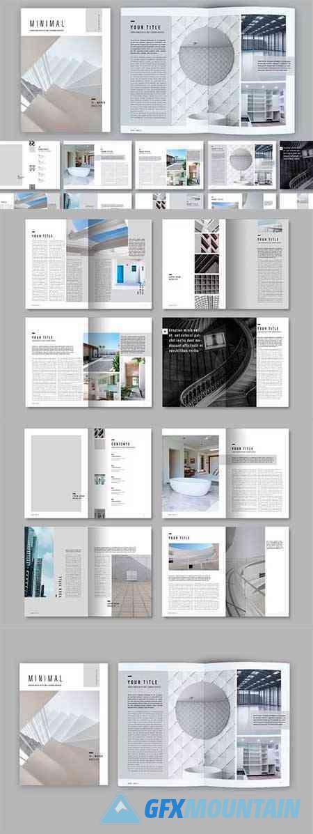 Minimal Multipurpose Light Grey Magazine