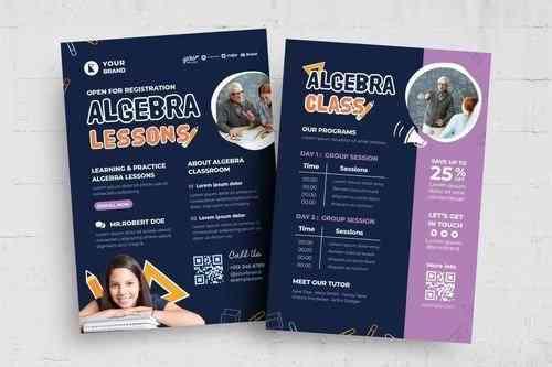 High School Math Education Flyer