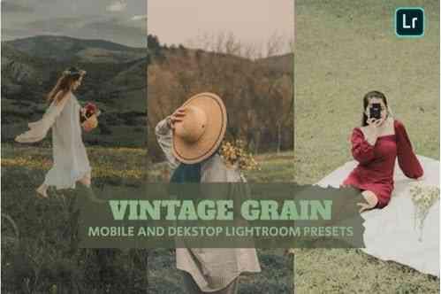 Vintage Grain Lightroom Presets Dekstop and Mobile