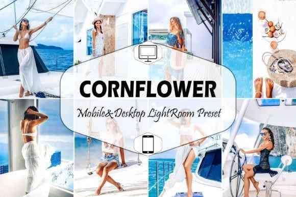 10 Cornflower Mobile & Desktop Lightroom Presets, Santorini