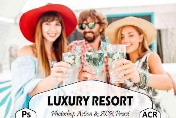 10 Luxury Resort Photoshop Actions And ACR Presets, Swimming