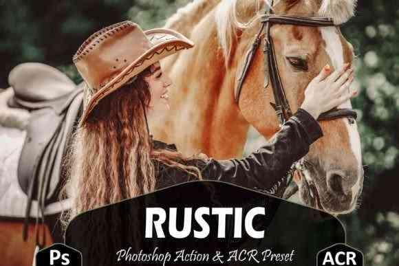 10 Rustic Photoshop Actions And ACR Presets, Western Fashion