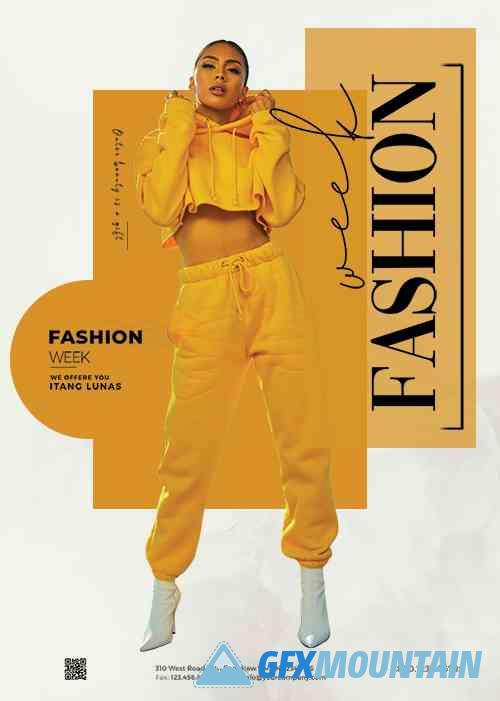 Fashion Clothing Sale Flyer PSD Template
