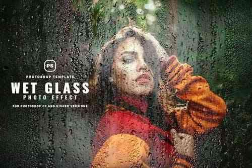 Wet Glass Photo Effect