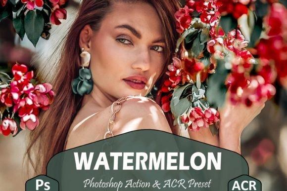 10 Watermelon Photoshop Actions And ACR Presets, Crispy